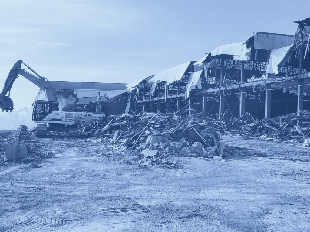 Demolition Duotone Photo