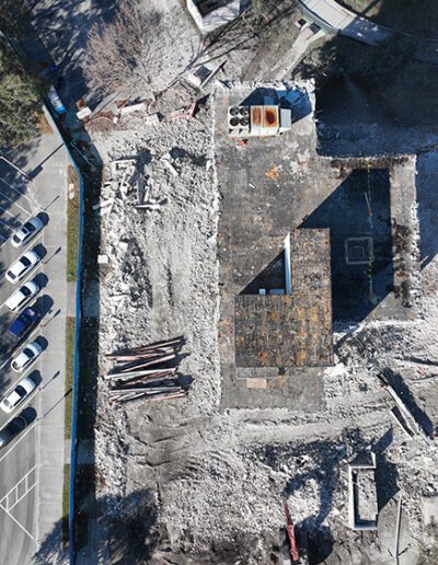 Aerial Photo of Sebring Building Demolition