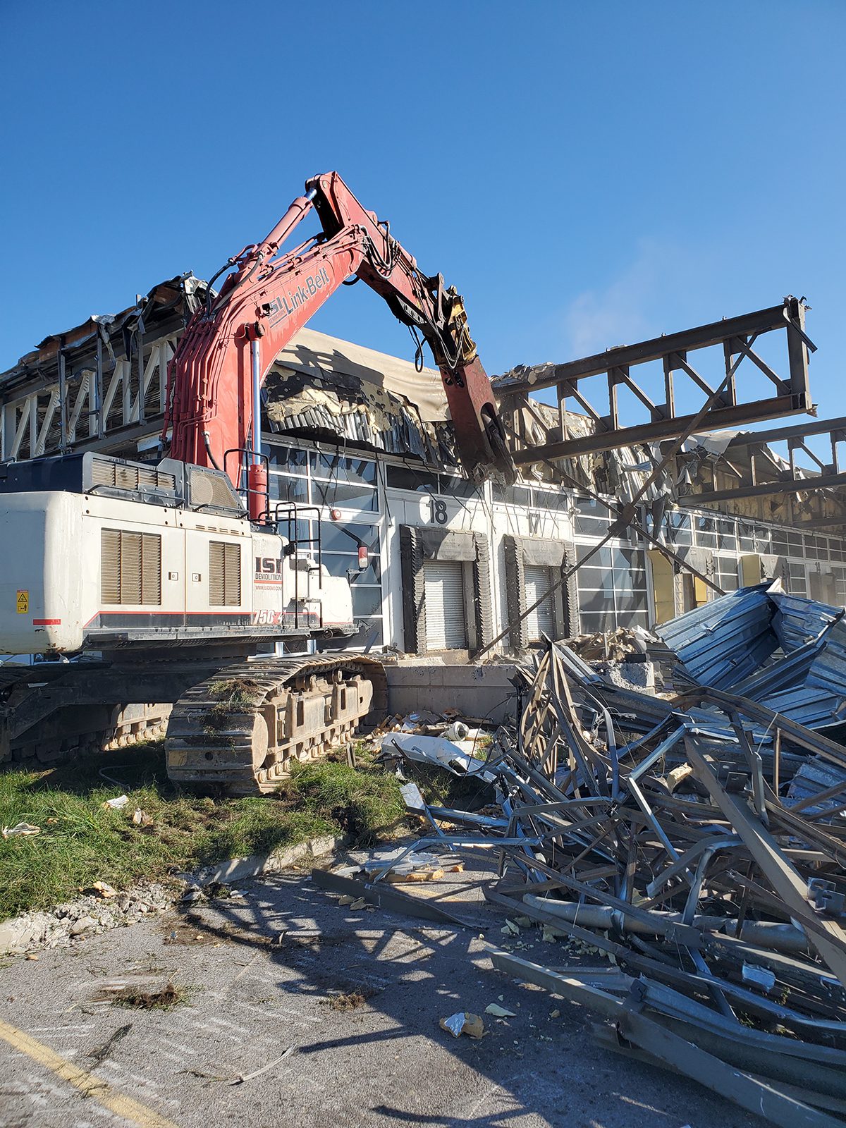Demolition of Steel Beams